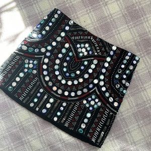 Parker beaded mini skirt size small